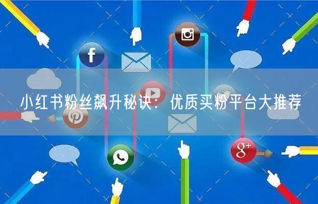 小红书粉丝飙升秘诀:优质买粉平台大推荐