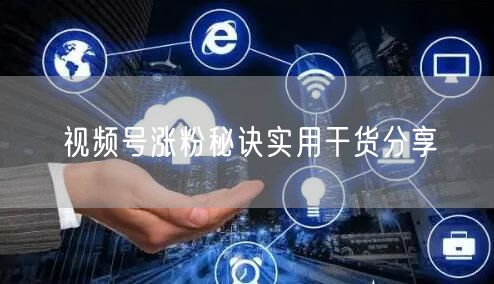 视频号涨粉秘诀实用干货分享