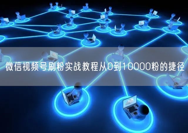 微信视频号刷粉实战教程从0到10000粉的捷径