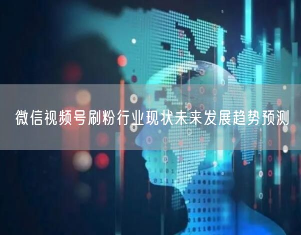 微信视频号刷粉行业现状未来发展趋势预测